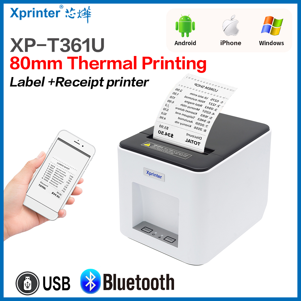 Commercial Book Printing Machines - Xprinter-Impresora térmica 361B de etiquetas, máquina